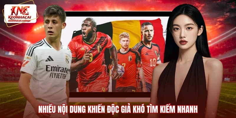 Nhiều nội dung khiến độc giả khó tìm kiếm nhanh